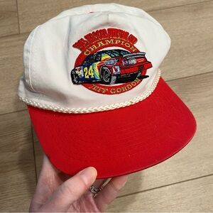 Vintage Jeff Gordon NASCAR Winston Cup Champion 90s Rope Hat Baseball Cap
